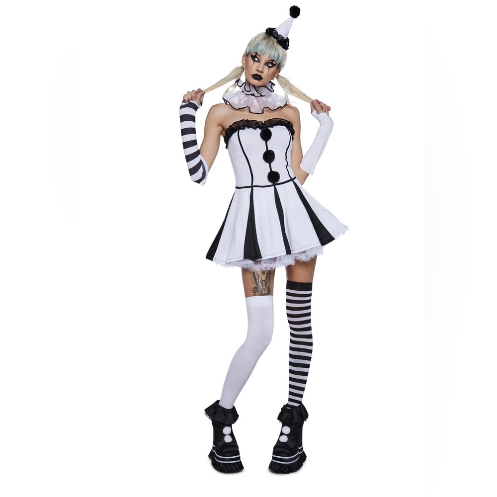 Dollskill classic clown girl costume